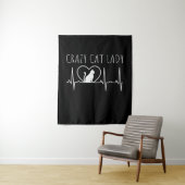 Crazy Cat Lady Wandkleed (In situ)