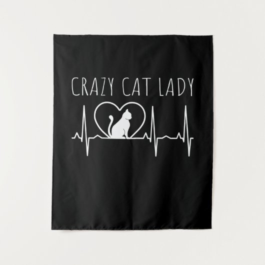 Crazy Cat Lady Wandkleed (Voorkant)