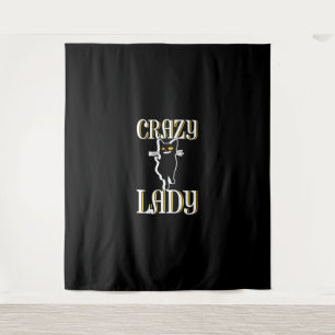 Crazy Cat Lady Wandkleed