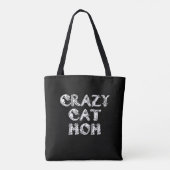 Crazy Cat Ma White Logo Draagtas (Achterkant)