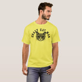 Crazy cat man t-shirt (Voorkant volledig)
