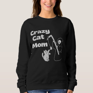 Crazy Cat Mom T-shirt – Grappig Cadeau voor Katten