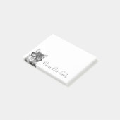 Crazy cat Post-it® notes | kat in een bril (Schuin)