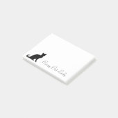 Crazy cat Post-it® notes | zwarte kitten (Schuin)
