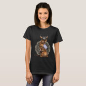 Crazy Cat Viking Thor Cat With Hammer  1 T-shirt (Voorkant volledig)