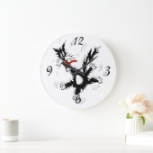 Crazy Cat Wall Clock Grote Klok (Huis)