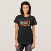Crazy Catamaran Captain Sailing Sailor T-shirt (Voorkant volledig)