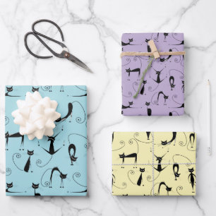 Crazy Cats Design inpakpapier Vel