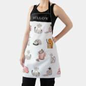 Crazy Cats gepersonaliseerd Schort (Insitu)