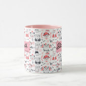 Crazy Chat Lady Nom Personnalisé Cat Mug Cadeau Po (Centre)