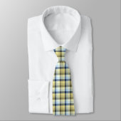 Crazy Check Pset Khaki en Navy Two-Sided Stropdas (Gebonden)