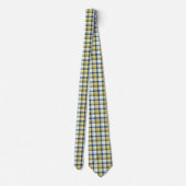Crazy Check Pset Khaki en Navy Two-Sided Stropdas (Achterkant)