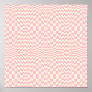 Crazy Checkerboard Ontwerp Poster