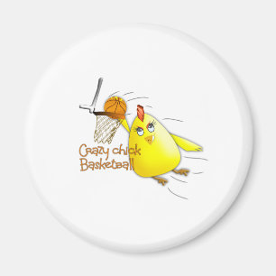 (Crazy Chick Basketball) Magneet