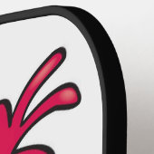 Crazy Chicken Bird Funny Cartoon Pickleball Paddle (Links Detail)