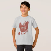 Crazy Chicken Dude Boys T-shirt (Voorkant volledig)