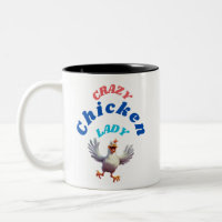 Crazy Chicken Lady Coffee Mok - Leuk en functionee