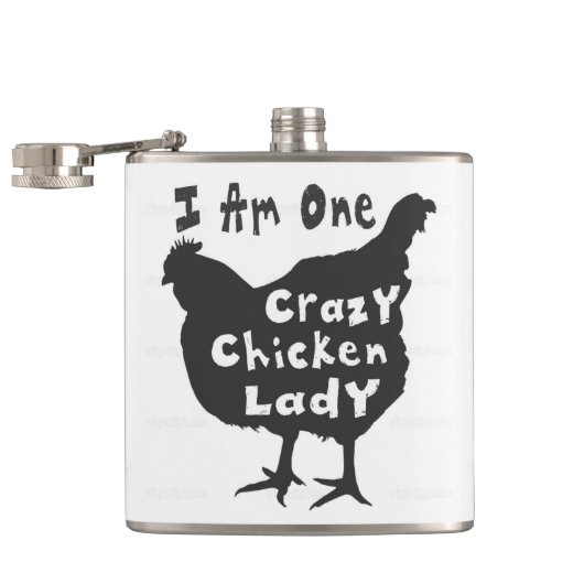 Crazy Chicken Lady Heupfles (Geopend)