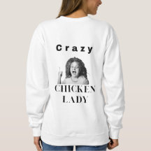 Crazy Chicken Lady, kippen, humor, grappig