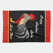 Crazy Chicken Lady l Memphis Style Rooster Theedoek (Horizontaal)