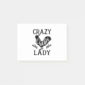 Crazy Chicken Lady Post-it® Notes (Voorkant)