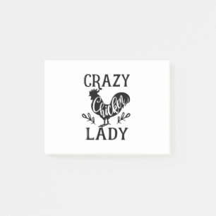 Crazy Chicken Lady Post-it® Notes