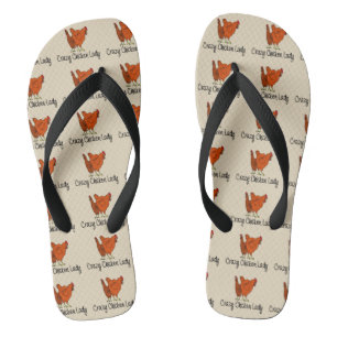 Crazy Chicken Lady Teenslippers
