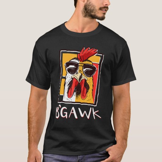 Crazy Chicken Shirt Rooster W Sunbril Bgawk (Voorkant)