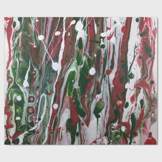 Crazy Christmas Abstract inpakpapier (Vlak)