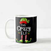 Crazy Christmas Elf Matching Pajama X-mas Party Koffiemok (Links)