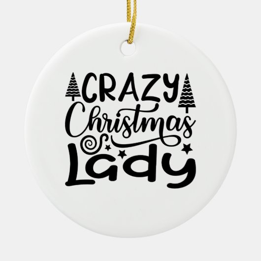 Crazy Christmas Lady Ornament (Voorkant)