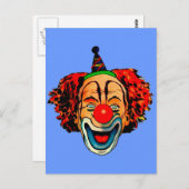 Crazy Clown Briefkaart (Voorkant / Achterkant)