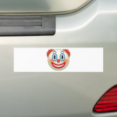 Crazy Clown Emoji Bumpersticker (Op auto)