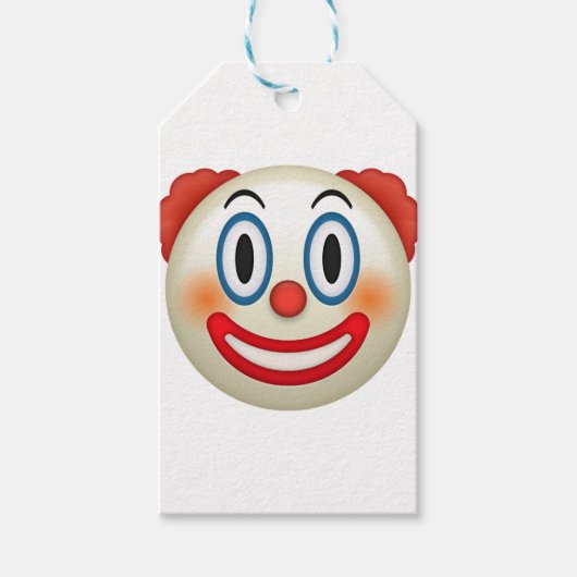 Crazy Clown Emoji Cadeaulabel (Voorkant)