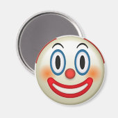 Crazy Clown Emoji Magneet (Voorkant / Achterkant)