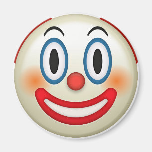 Crazy Clown Emoji Magneet
