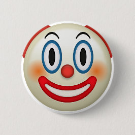Crazy Clown Emoji Ronde Button 5,7 Cm