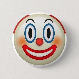Crazy Clown Emoji Ronde Button 5,7 Cm