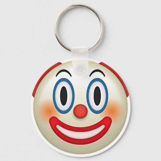 Crazy Clown Emoji Sleutelhanger (Voorkant)