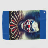 Crazy Clown Golf Golfhanddoek (Horizontaal)