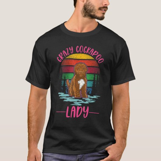 Crazy Cockapoo lady Cockapoo Girl T-shirt (Voorkant)