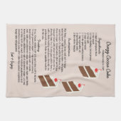 Crazy Cocoa Cake Recipe Kitchen Towel Theedoek (Horizontaal)