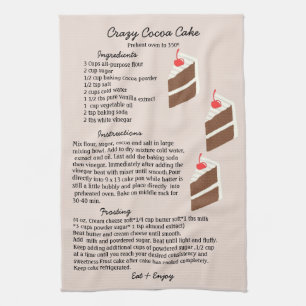 Crazy Cocoa Cake Recipe Kitchen Towel Theedoek