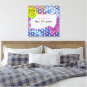 CRAZY COLLAGE Bat Mitzvah Sign-In Memory Board Canvas Afdruk (Insitu (Slaapkamer))