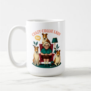 Crazy Collie Lady Koffiemok