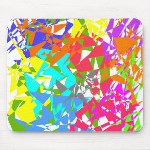 Crazy Color Polygon Texture Mousepad Muismat