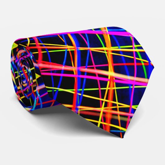 Crazy Colorful Rainbow-stropdas Stropdas (Opgerold)