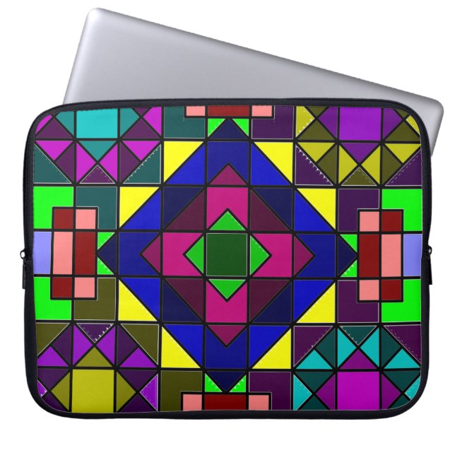 Crazy Colors Laptop Sleeve (Voorkant)