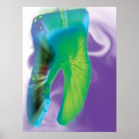 Crazy Colour Design Dentist Poster