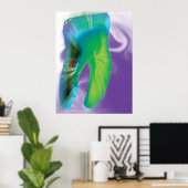 Crazy Colour Design Dentist Poster (Bureau à domicile)